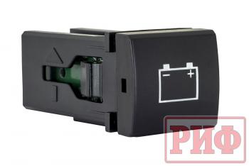 909 р. Кнопка ВКЛВЫКЛ, голубой, BATTERY TOYOTA 22x22 РИФ rif22-1-7111304  с доставкой в г. Кемерово. Увеличить фотографию 1