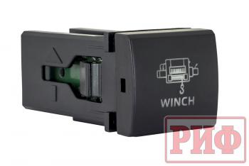 1 089 р. Кнопка ВКЛВЫКЛ, голубой, WINCH POWER TOYOTA 22x22 РИФ rif22-1-7111704  с доставкой в г. Кемерово. Увеличить фотографию 1