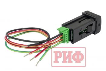 909 р. Кнопка ВКЛВЫКЛ, голубой, FRONT LIGHTS TOYOTA 22x22 РИФ rif22-1-7111904  с доставкой в г. Кемерово. Увеличить фотографию 4