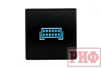 909 р. Кнопка ВКЛВЫКЛ, голубой, FRONT LIGHTS TOYOTA 22x22 РИФ rif22-1-7111904  с доставкой в г. Кемерово. Увеличить фотографию 3
