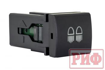 909 р. Кнопка ВКЛВЫКЛ, голубой, REAR LIGHTS TOYOTA 22x22 РИФ rif22-1-7112004  с доставкой в г. Кемерово. Увеличить фотографию 1