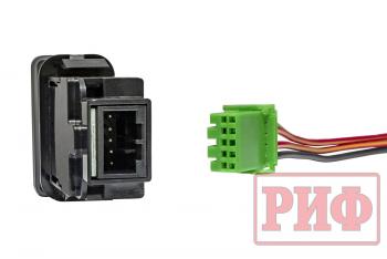 789 р. Кнопка ВКЛВЫКЛ, белый, REAR DIFF LOCK TOYOTA 40x20 горизонтальная РИФ rif22-1-1109614  с доставкой в г. Кемерово. Увеличить фотографию 4