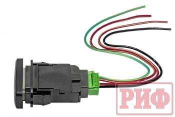 789 р. Кнопка ВКЛВЫКЛ, белый, REAR DIFF LOCK TOYOTA 40x20 горизонтальная РИФ rif22-1-1109614  с доставкой в г. Кемерово. Увеличить фотографию 5