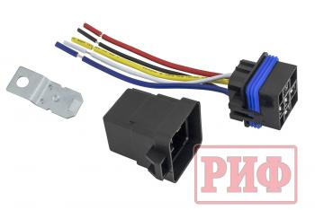 769 р. Реле влагозащищенное с колодкой 12В 40А SPDT РИФ rif22-2-1000100  с доставкой в г. Кемерово. Увеличить фотографию 2