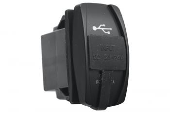 789 р. Розетка USB 3,1A дизайн Переключатель, с крышкой РИФ rif22-4-1008300  с доставкой в г. Кемерово. Увеличить фотографию 1