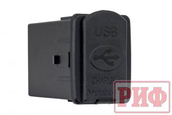 1 849 р. Розетка USB 2 QC 3.0 для Nissan 30x22х38 РИФ rif22-4-1013900  с доставкой в г. Кемерово. Увеличить фотографию 2