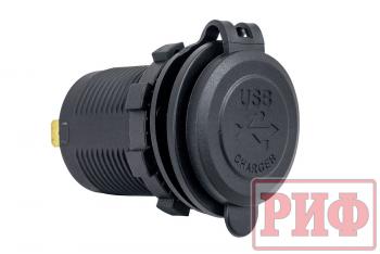 1 589 р. Розетка USB 2 QC 3.0 34x37х54 РИФ rif22-4-1014000  с доставкой в г. Кемерово. Увеличить фотографию 2