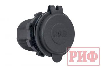 1 949 р. Розетка USB 2.4А, QC 3.0 34x37х54 РИФ rif22-4-1014100  с доставкой в г. Кемерово. Увеличить фотографию 2
