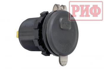 269 р. Розетка USB QC 3.0 с вольтметром, 34x37х54 РИФ rif22-4-1014200  с доставкой в г. Кемерово. Увеличить фотографию 2