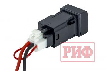 1 239 р. Розетка USB 2,1A для Toyota 22x22 РИФ rif22-4-1014300  с доставкой в г. Кемерово. Увеличить фотографию 3