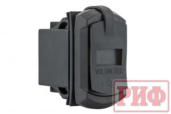 1 699 р. Розетка USB Type PD, QC 3.0 с вольтметром, синяя подсветка РИФ rif22-4-41480  с доставкой в г. Кемерово. Увеличить фотографию 5
