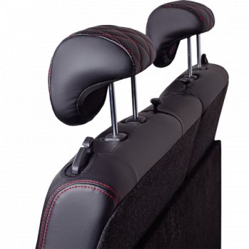 7 199 р. Комплект чехлов для сидений (РЗС 60/40, подлок., 3Г, Илана+Орегон) Lord Autofashion ТУРИН РОМБ  Chery Tiggo 7 PRO (2019-2025) (черный, вставка черная, строчка красная)  с доставкой в г. Кемерово. Увеличить фотографию 4