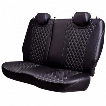 18 749 р. Комплект чехлов для сидений (ЦЗС Орегон) БАЙРОН ст БАЙРОН Lord Autofashion  Лада Нива 4х4  2121 (1977-2019) 3 дв. дорестайлинг (черный, вставка черная, строчка темно-серая)  с доставкой в г. Кемерово. Увеличить фотографию 6