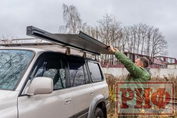 29 499 р. Маркиза автомобильная РИФ 2,13х2,5 м полуавтомат (винил) темно-серая РИФ rif5306-2025v  с доставкой в г. Кемерово. Увеличить фотографию 15