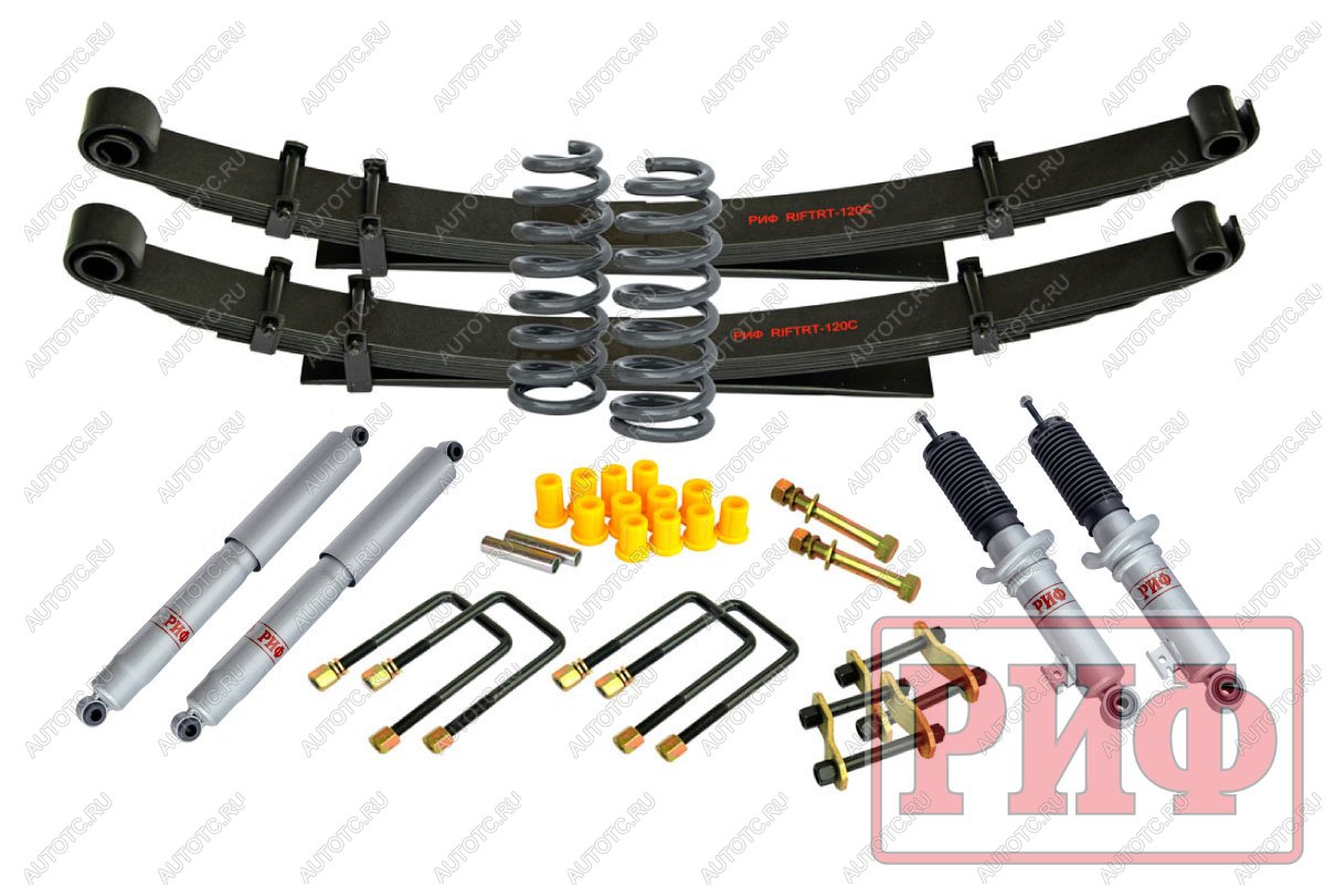 94 069 р. Лифт-комплект РИФ газовый Mitsubishi L200 2005-2015 лифт 40 мм жесткий  rif-trt-c-g  с доставкой в г. Кемерово