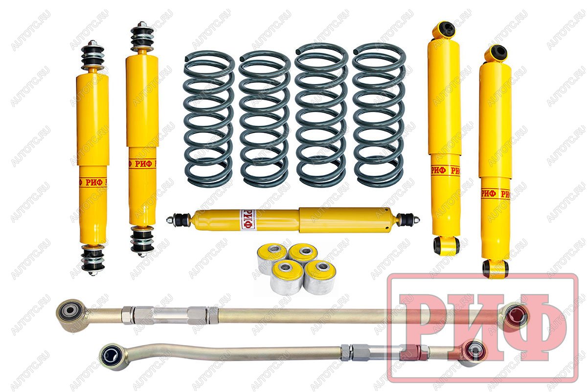 108 699 р. Лифт-комплект РИФ Nissan Safari (Patrol) Y60 и Y61 до 2000 года средний лифт 50 мм (правый руль)  rif-y60-b-r  с доставкой в г. Кемерово