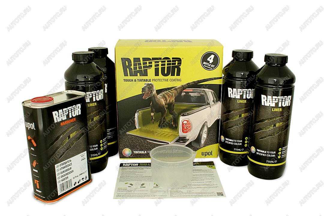 12 449 р. Покрытие защитное повышенной прочноcти RAPTOR, колеруемое, с отвердителем 2K U-POL 4л+1л  rlts4  с доставкой в г. Кемерово