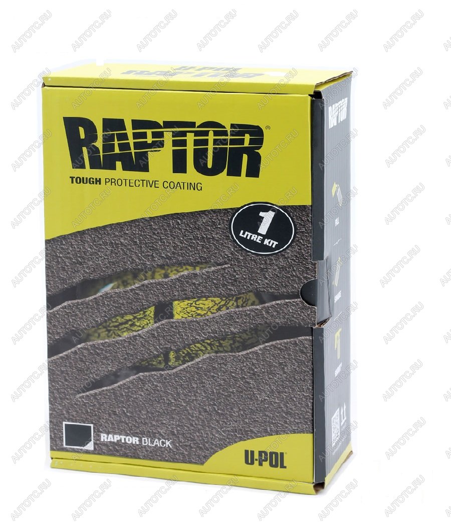 3 879 р. Покрытие защитное повышенной прочноcти RAPTOR черное, с отвердителем 2K U-POL 1л  rlbs1  с доставкой в г. Кемерово