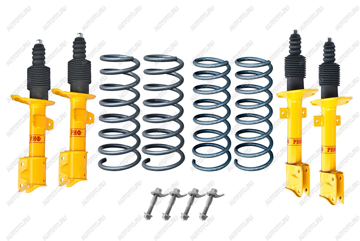 75 439 р. Лифт-комплект РИФ для Renault Duster (2010-2022), Nissan Terrano III 2004+ 4х4 лифт 40 мм  rif-dus-c  с доставкой в г. Кемерово