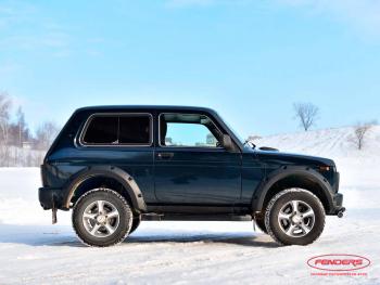 Расширители колёсных арок ВАЗ НИВА 4X4 URBAN 3D (передние 70 мм, задние 70 мм)  ткн-21u