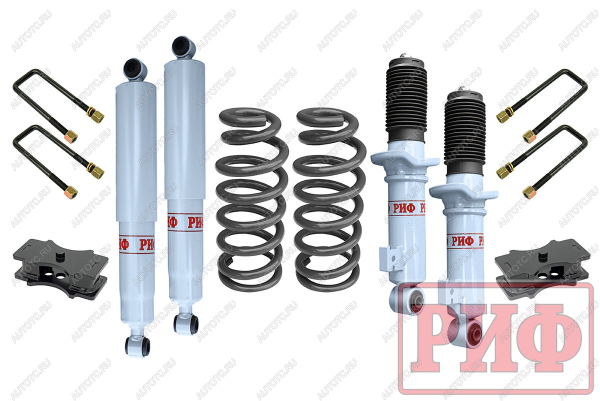 51 099 р. Лифт-комплект РИФ лайт газовый Mitsubishi L200 2015+, Fiat Fullback 2016+ лифт 40 мм  rif-tmq-b-g-lite  с доставкой в г. Кемерово