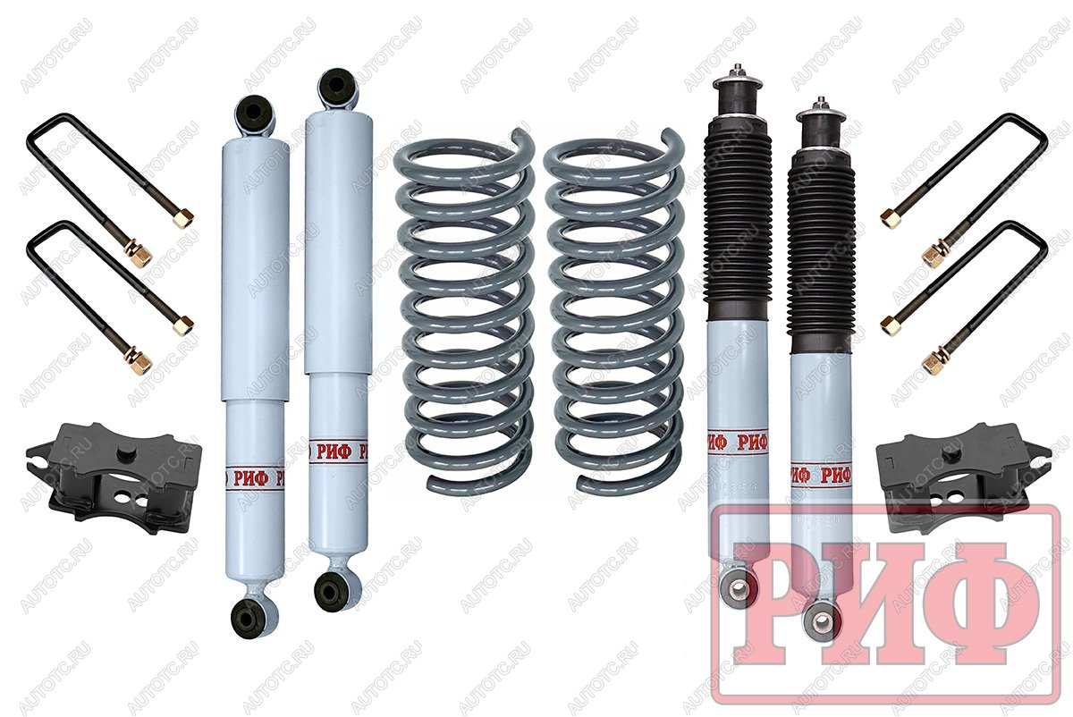 43 509 р. Лифт-комплект РИФ лайт газовый УАЗ Патриот лифт 60 мм  rif-patr-c-g-lite  с доставкой в г. Кемерово