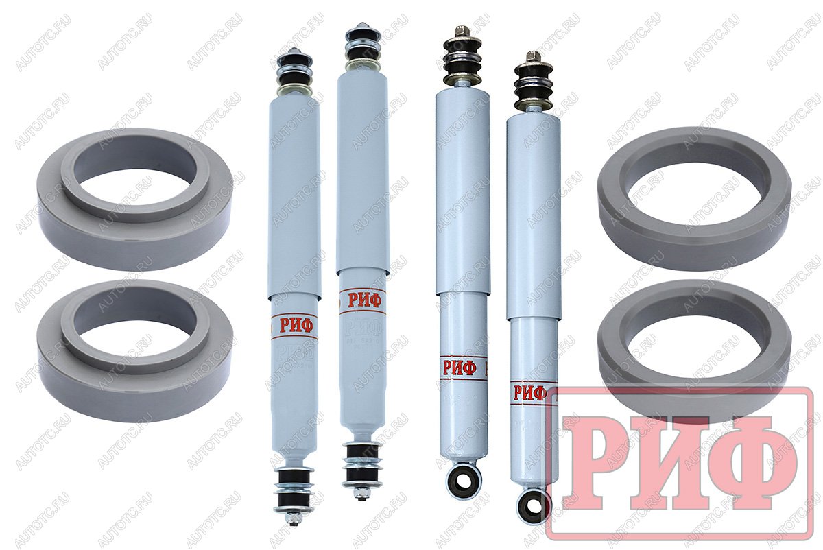 35 779 р. Лифт-комплект РИФ лайт газовый для Toyota Land Cruiser 80105 лифт 30 мм  rif-tlc80-b-g-lite  с доставкой в г. Кемерово