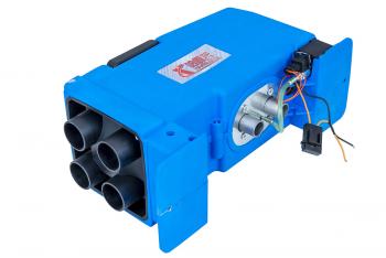 9 139 р. Автономный воздушный отопитель (переносной) 5kW12V24V, 4 выхода, пластик. корпус (синий,узкий )  7514  с доставкой в г. Кемерово. Увеличить фотографию 2