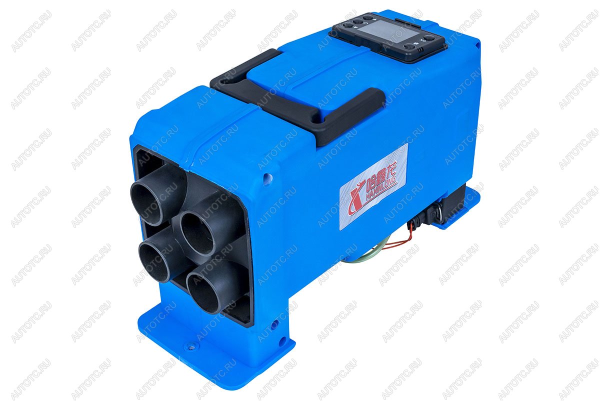 9 139 р. Автономный воздушный отопитель (переносной) 5kW12V24V, 4 выхода, пластик. корпус (синий,узкий )  7514  с доставкой в г. Кемерово