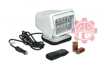 7 099 р. Фара-искатель 12V 50W LED с дистанционным управлением, белый (180х180х175мм) на магните  ch015-50w-wh  с доставкой в г. Кемерово. Увеличить фотографию 1