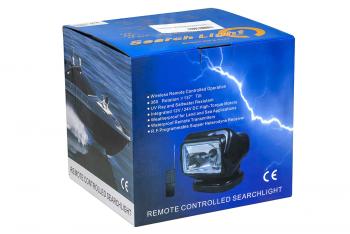 7 859 р. Фара-искатель 12V 60W LED с дистанционным управлением, черный,цок-H3 (180х180х175мм) на магните  ch015-60w-bl  с доставкой в г. Кемерово. Увеличить фотографию 2