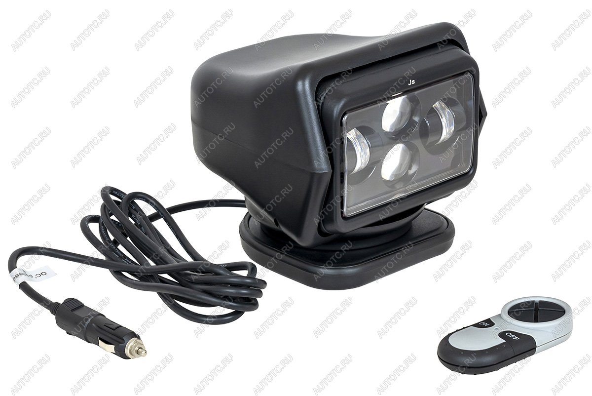 7 859 р. Фара-искатель 12V 60W LED с дистанционным управлением, черный,цок-H3 (180х180х175мм) на магните  ch015-60w-bl  с доставкой в г. Кемерово