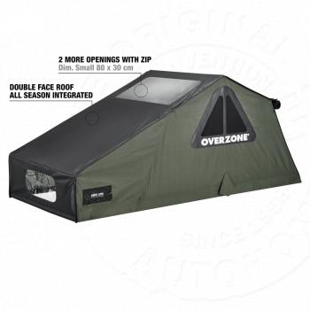 287 979 р. Палатка на крышу автомобиля AUTOHOME OVERZONE SMALL STANDARD, тент песочный, лестница 220 мм  oz01  с доставкой в г. Кемерово. Увеличить фотографию 3