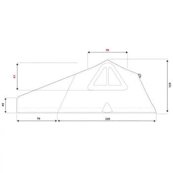 287 979 р. Палатка на крышу автомобиля AUTOHOME OVERZONE SMALL STANDARD, тент песочный, лестница 220 мм  oz01  с доставкой в г. Кемерово. Увеличить фотографию 28