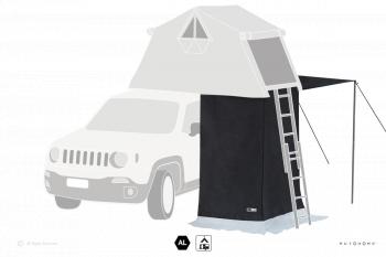 58 509 р. Тамбур к палатке AUTOHOME OVERLAND SMALL SAFARI EXPLORER, тент песочный, до 220 см  ols08a-3s  с доставкой в г. Кемерово. Увеличить фотографию 3
