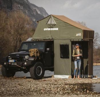 85 039 р. Тамбур к палатке AUTOHOME OVERZONE SMALL STANDARD, тент песочный, высота 220 см  oz05a-3s  с доставкой в г. Кемерово. Увеличить фотографию 2
