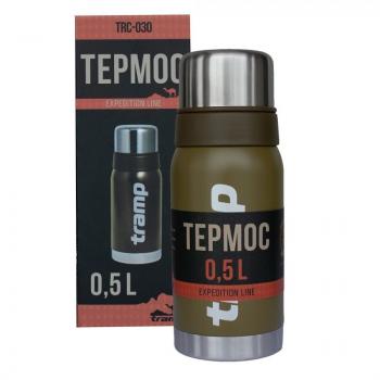 1 629 р. Термос TRAMP Expedition line 0,5 л., Оливковый  trc-030-6050  с доставкой в г. Кемерово. Увеличить фотографию 4