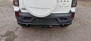34 699 р. Бампер РИФ силовой заднийзащита штатного бампера Lada Niva Travel с возможностью установки фаркопа  rif123-20070  с доставкой в г. Кемерово. Увеличить фотографию 14