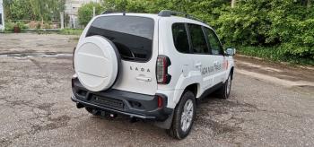 34 699 р. Бампер РИФ силовой заднийзащита штатного бампера Lada Niva Travel с возможностью установки фаркопа  rif123-20070  с доставкой в г. Кемерово. Увеличить фотографию 11
