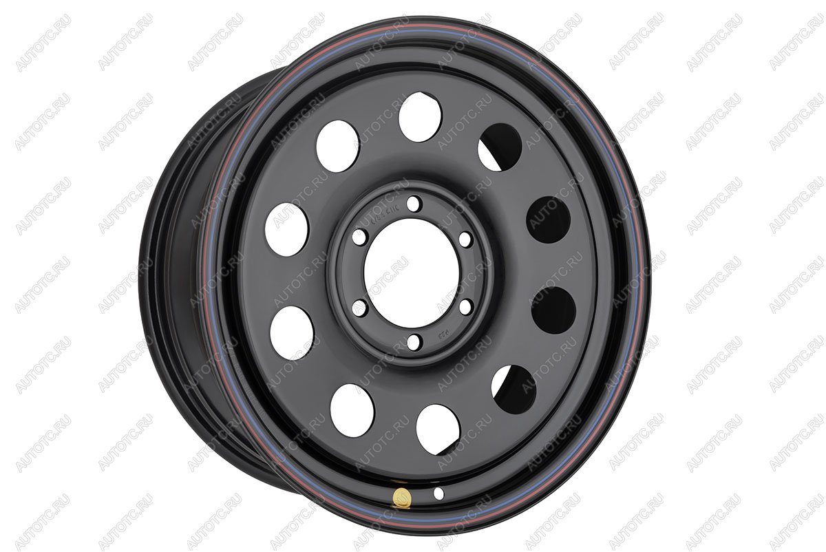 8 249 р. Диск усиленный стальной (6x139,7 7,5xR17 d110 ET+25) OFF-ROAD Wheels  Mitsubishi L200  3 K6T-K7T (1996-2005), Mitsubishi Pajero Sport  PA (1996-2004), Toyota Hilux  AN10,AN20 (2004-2011) (черный)  с доставкой в г. Кемерово