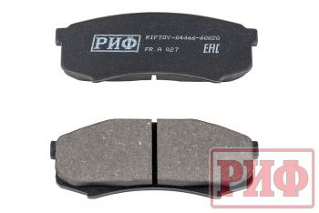1 039 р. Колодки тормозные задние РИФ Toyota LC 105,120, Mitsubishi Pajero 3, 4 OEM 04466-60020, 04466-60010 , 4605A448  riftoy-04466-60020  с доставкой в г. Кемерово. Увеличить фотографию 3