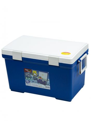 11 639 р. Термобокс IRIS Cooler Box CL-45, 45 литров, синийбелый  cl45  с доставкой в г. Кемерово. Увеличить фотографию 2