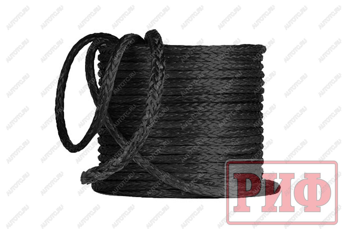 319 р. Трос для лебедки синтетический РИФ 11 мм черный  rope11bl  с доставкой в г. Кемерово