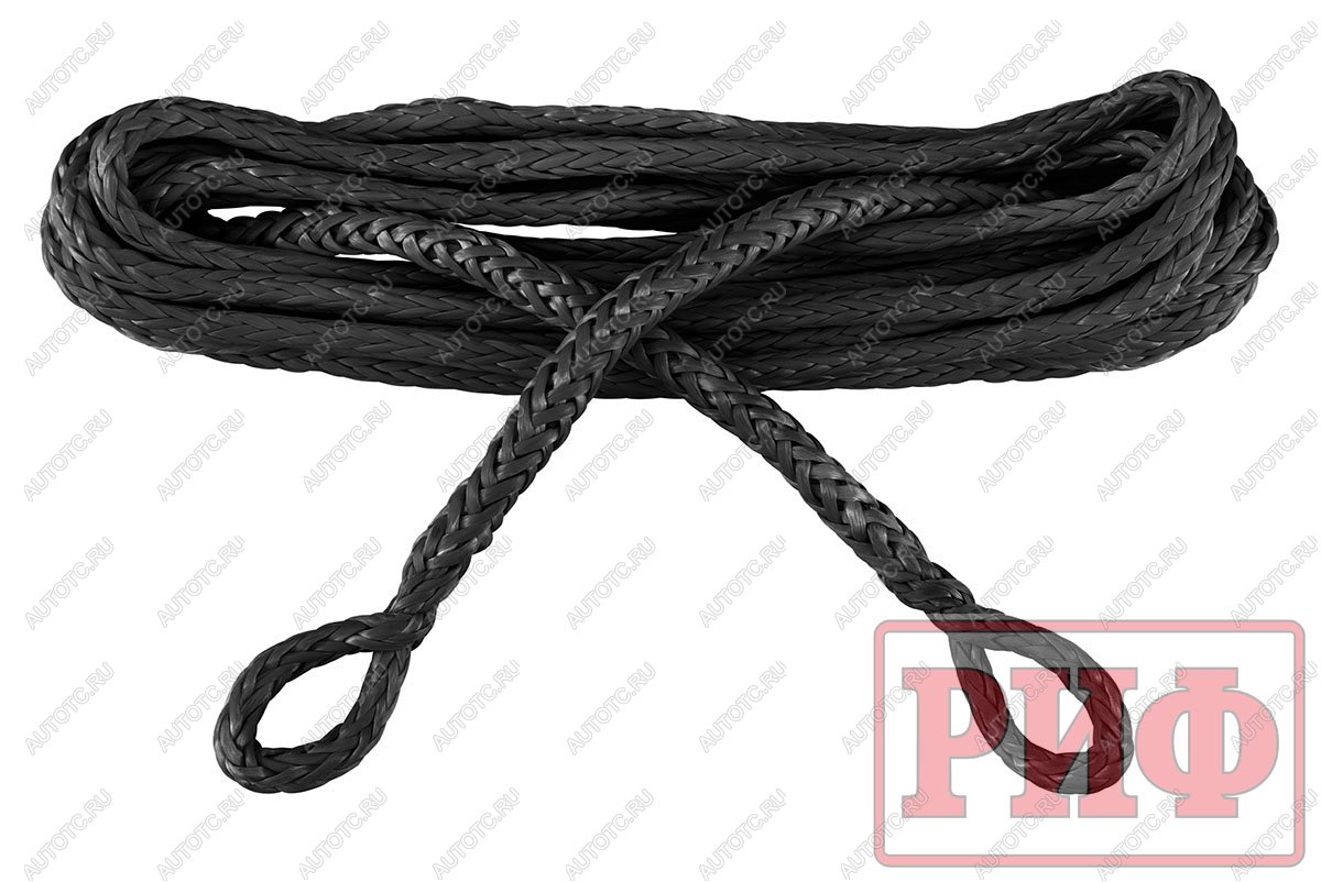 6 409 р. Удлинитель троса лебёдки РИФ 10 мм20 м черный (синтетический)  ropeext10-20bl  с доставкой в г. Кемерово