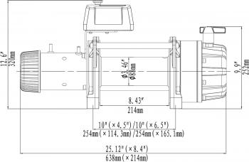 149 709 р. Лебёдка автомобильная электрическая 12V Runva 18000 lbs влагозащищенная, синтетический трос  ewb18000ssr  с доставкой в г. Кемерово. Увеличить фотографию 13
