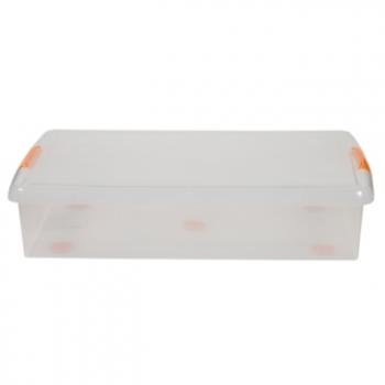 1 669 р. Короб для хранения IRIS THIN BOX 34л, прозрачный  ug-725  с доставкой в г. Кемерово. Увеличить фотографию 5