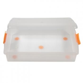 1 669 р. Короб для хранения IRIS THIN BOX 34л, прозрачный  ug-725  с доставкой в г. Кемерово. Увеличить фотографию 3