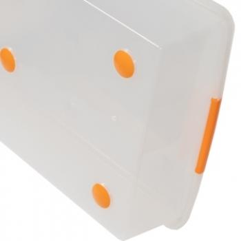 1 669 р. Короб для хранения IRIS THIN BOX 34л, прозрачный  ug-725  с доставкой в г. Кемерово. Увеличить фотографию 2