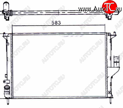 2 599 р. LOGAN (583X414X23mm SANDERO 08-DUSTER 10-LARGUS 12-ALMERA 13-) РАДИАТОР ОХЛАЖДЕН С КОНДИЦ BODYPARTS rnlog08-910  с доставкой в г. Кемерово