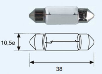 22 р. SV8 (САЛОНА SV8.5 (10 x 37mm) 24V-5W) ЛАМПА УПАКОВКА (10 шт) BLICK BODYPARTS lpsv800-981-t  с доставкой в г. Кемерово. Увеличить фотографию 1